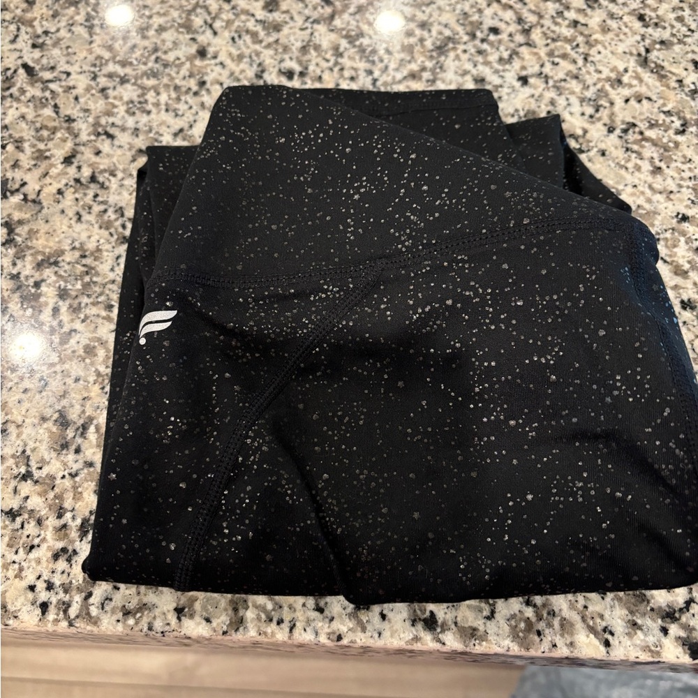 Fabletics, sparkling black leggings,L